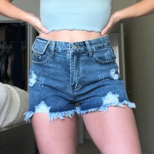 High waisted shorts